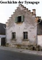 Geschichte der Synagoge - Bitte anklicken